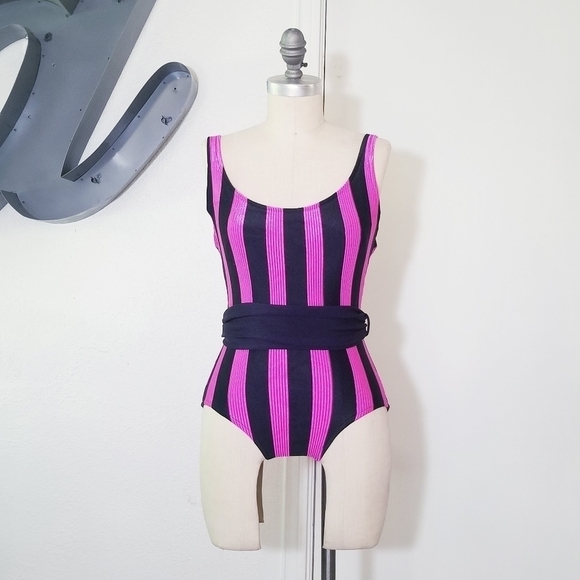 ROSE MARIE REID Vintage 60s One Piece Bathing Suit Swimsuit Size 10 Medium - Picture 2 of 16